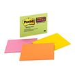 Post-it Super Sticky Lined Notes 660 101x152mm Assorted 90 Sheets Pad